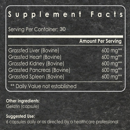 Grass-Fed Beef Organs: Power Bundle